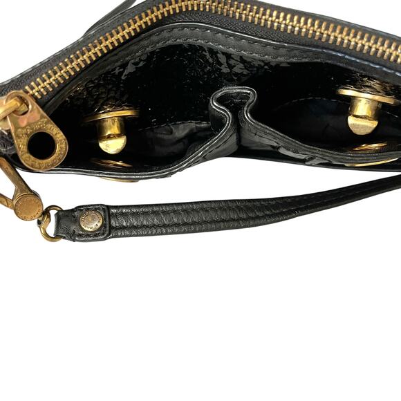 Marc by Marc Jacobs Totally Turnlock Percy Black Patent Leather Crossbody Bag - Picture 6 of 8
